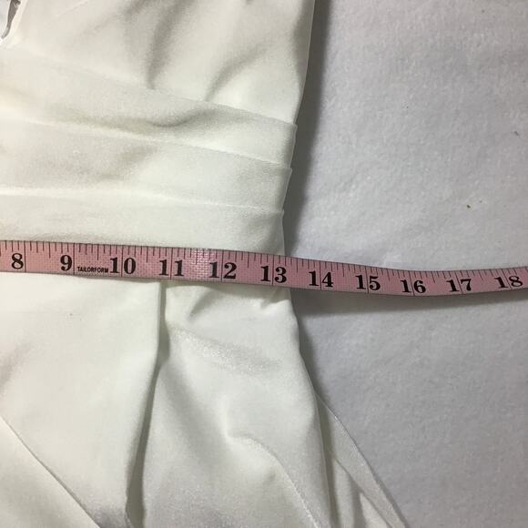 LULU'S 4 S White Choose Your Love Surplice Neck Sleeveless Maxi Dress NWT 0B10 - Picture 7 of 11